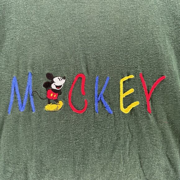 Vintage 90s Mickey Mouse Shirt Mens 3XL Single Stitch Embroidered Mickey & Co - Picture 2 of 14